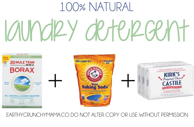 100% natural laundry detergent - EarthyCrunchyMama.Co